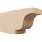Ekena Millwork 4in. W x 6in. H x 12in. L Newport Woodgrain TimberThane Rafter Tail, Primed Tan RFTUR04X06X12NEWRCPR - alternate 1